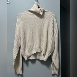 Cream Brandy Melville Turtleneck Sweater